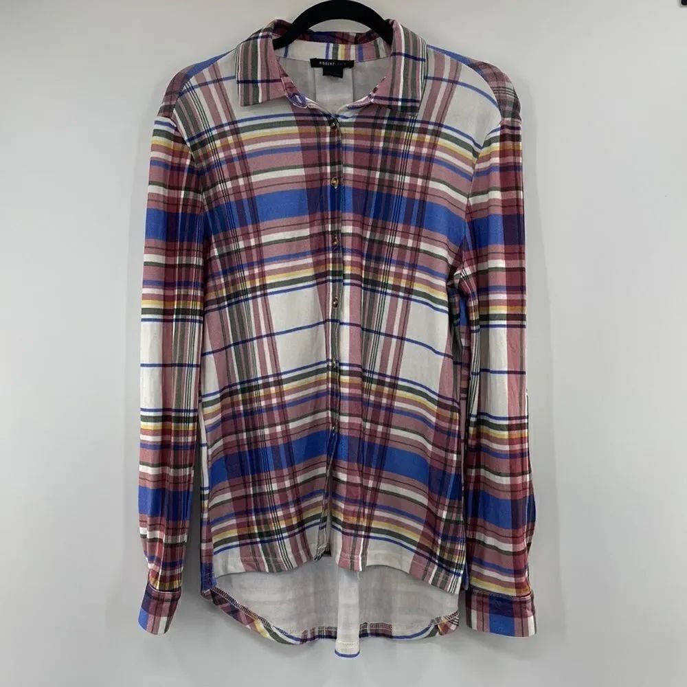 3For$20 Robert Louis Plaid Burgundy White size small